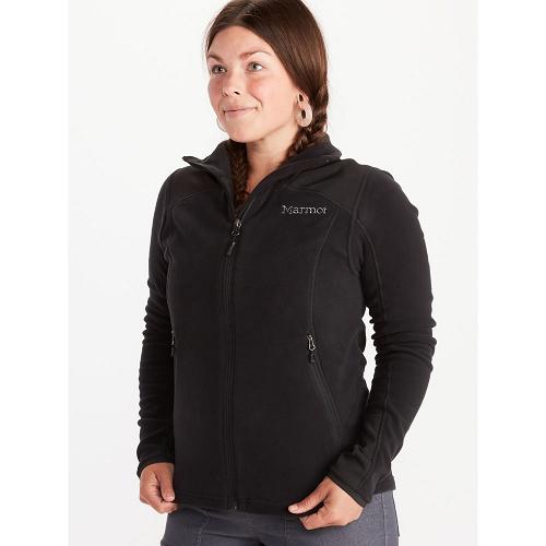 Marmot Flashpoint Jackets - Womens Fleece Black CA4192536 Canada